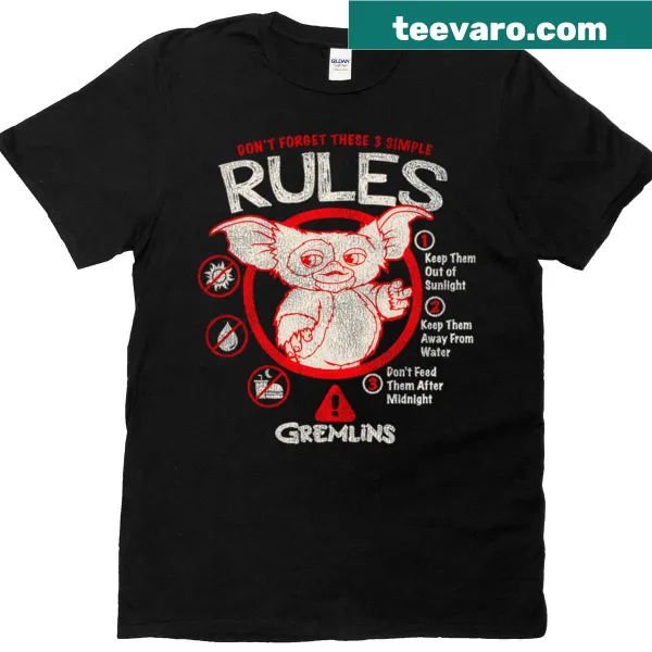 Vintage-style Christmas horror t-shirt featuring 80s movie elements