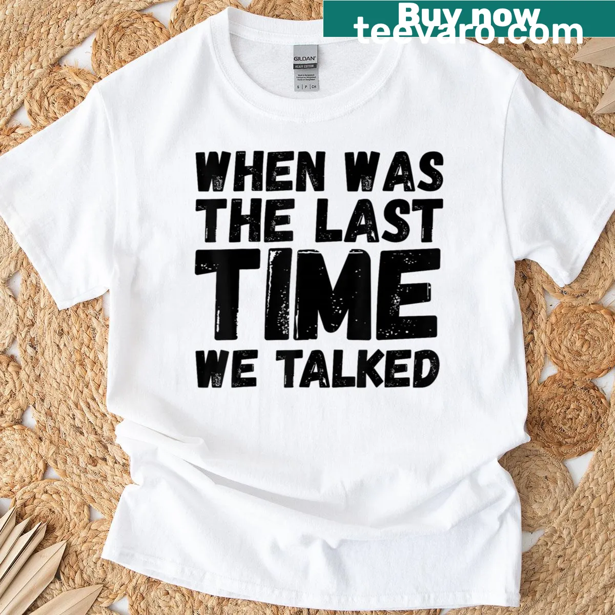 T-shirt with a sarcastic quote about conversation — on a men's t-shirt