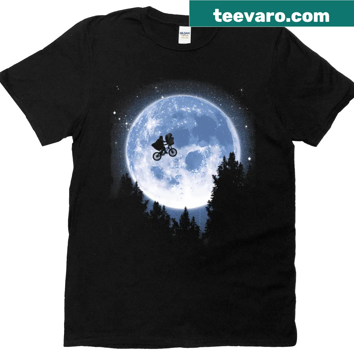 Cartoon alien graphic from retro movies — on a men's t-shirt