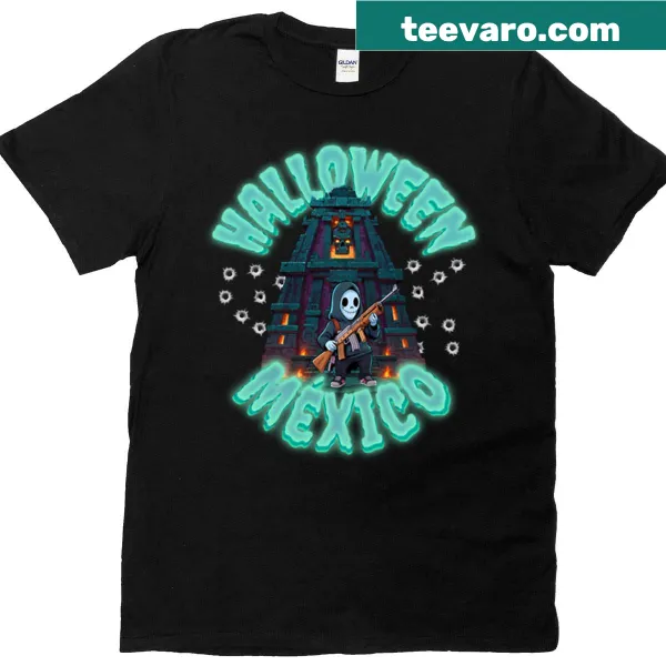 Limited edition vintage Halloween Mexico T-shirt for Halloween lovers