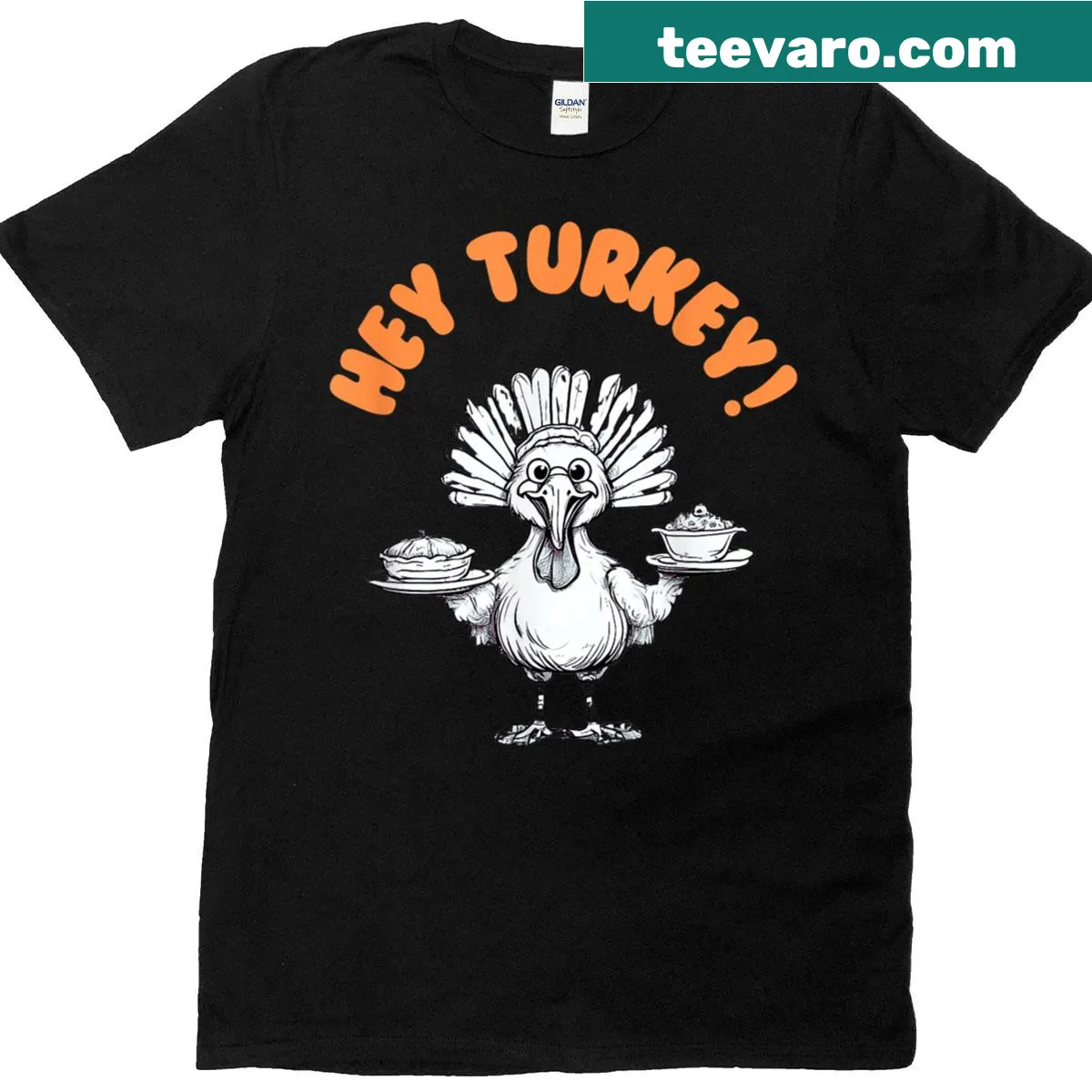 Funny Thanksgiving turkey t-shirt for the family — on a men's t-shirt