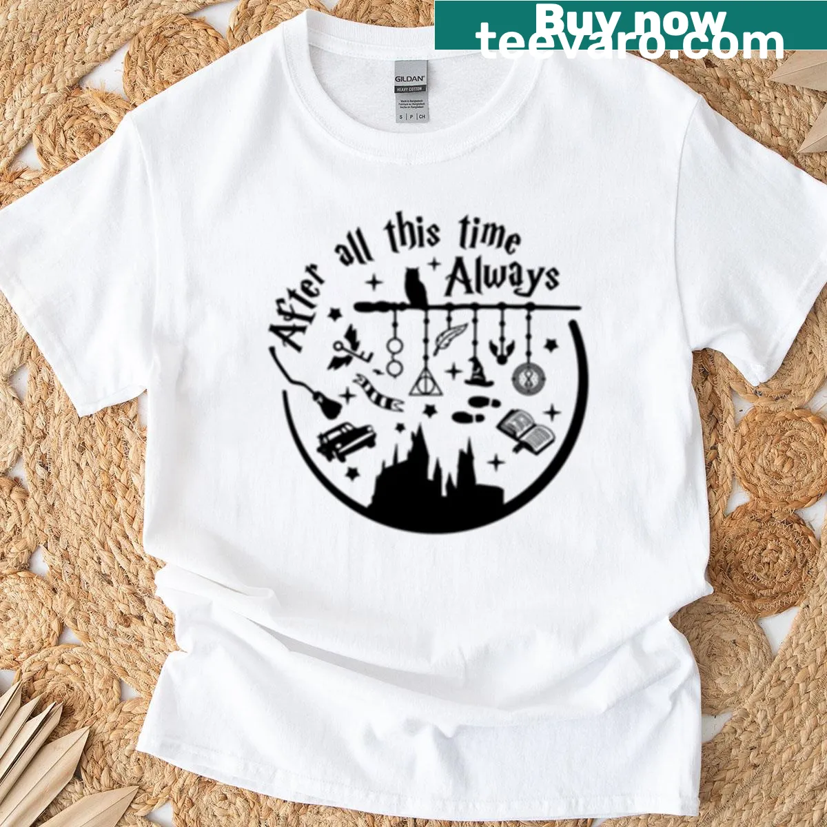 T-shirt featuring the iconic Harry Potter logo — on a men's t-shirt