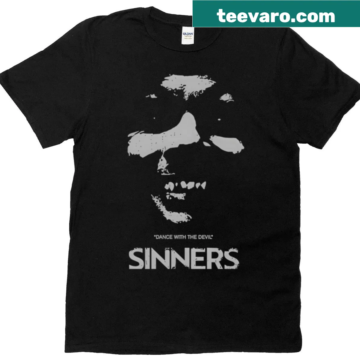 Retro horror films graphic T-shirt for movie enthusiasts — on a men's t-shirt