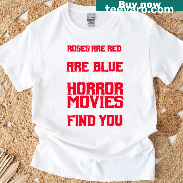 Horror Movies Thriller t-shirt with bold typography