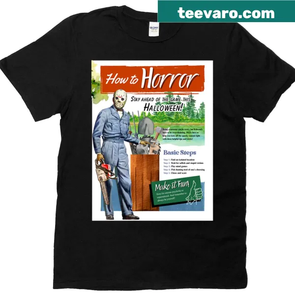 Oversized horror-themed T-shirt with a vintage design