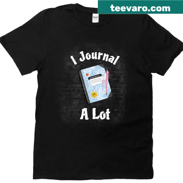 Cute journaling T-shirt with playful text design