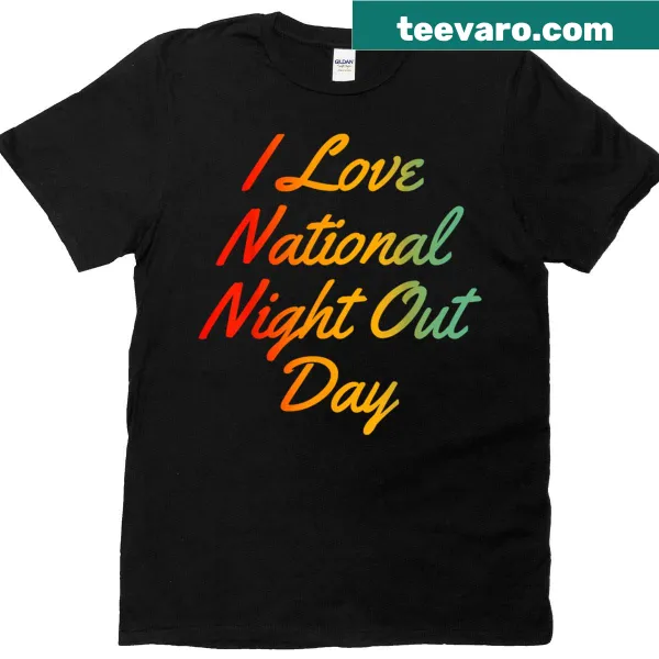 T-shirt celebrating National Night Out Day with community theme