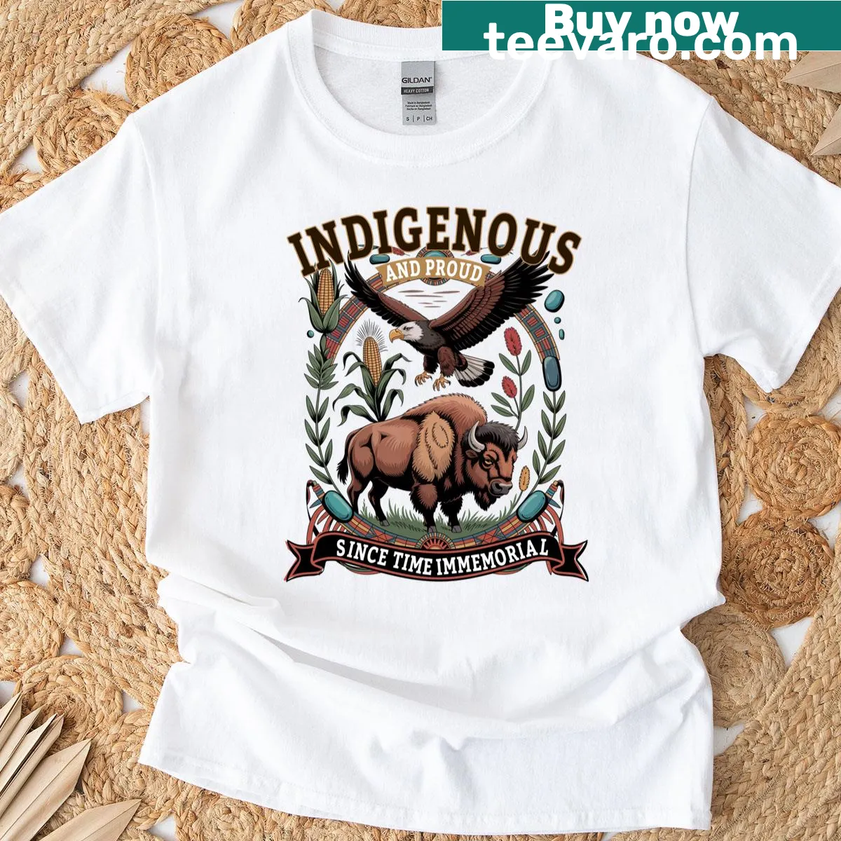 Kids' t-shirt celebrating Indigenous culture and heritage. — on a men's t-shirt