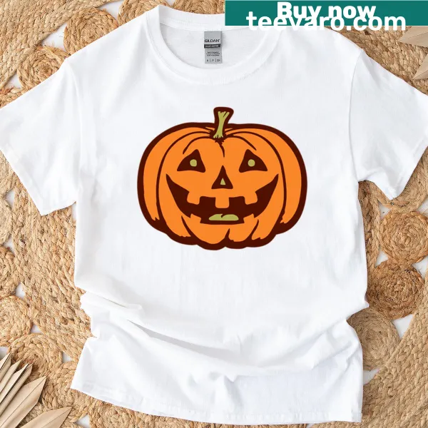 T-shirt with a Jack O’ Lantern carved face for Halloween