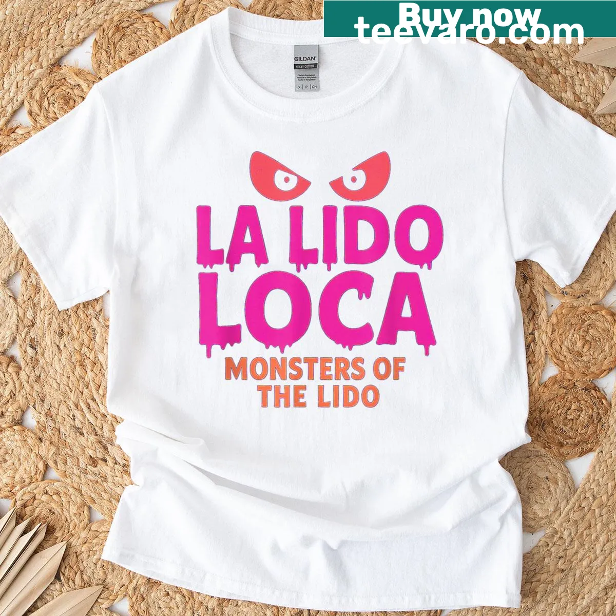Fun t-shirt with text 'Monsters Of The Lido' for cruise lovers — on a men's t-shirt