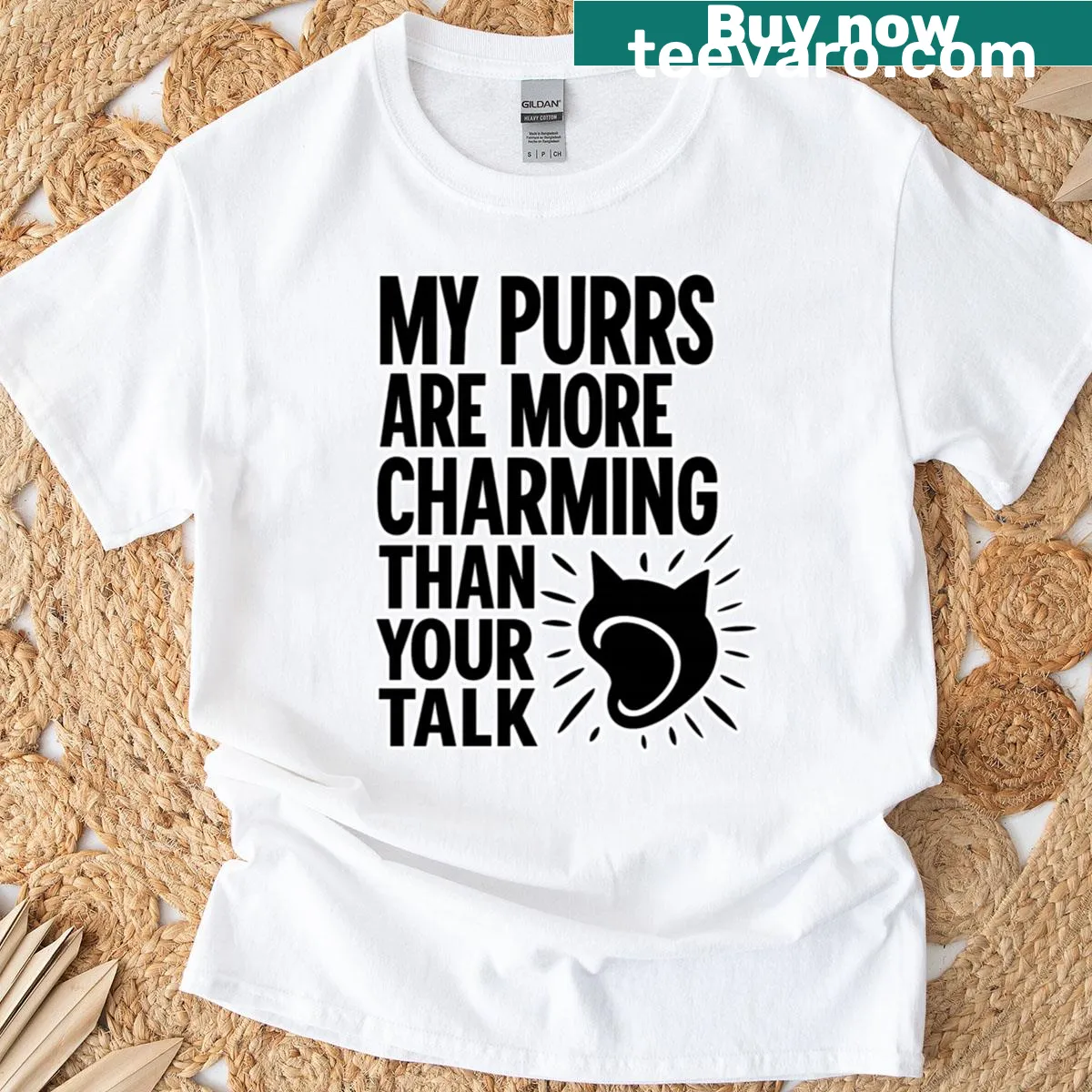 Sarcastic T-shirt with the quote More Charming Than Your Talk — on a men's t-shirt