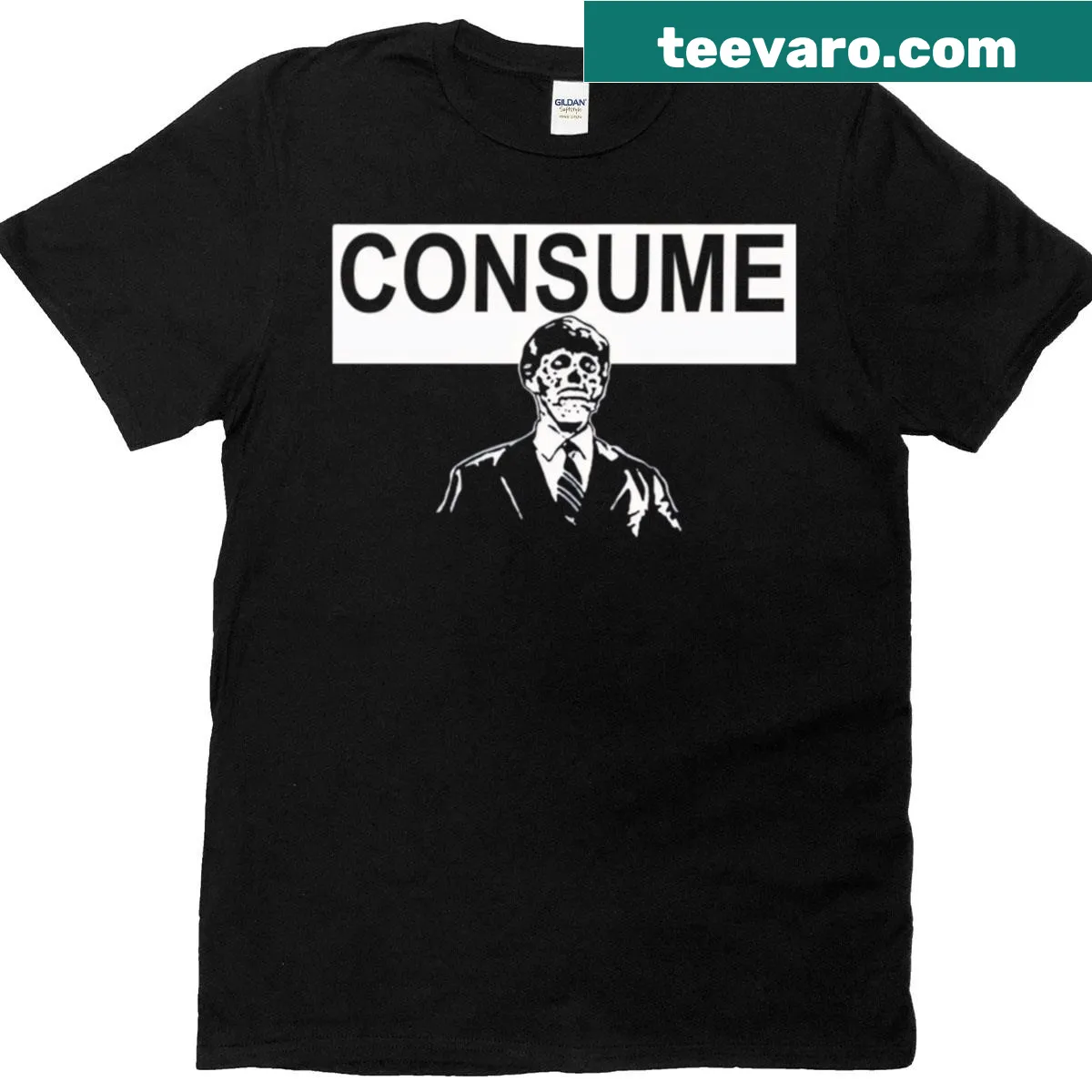 Vintage horror T-shirt featuring 80s and 90s monster designs — on a men's t-shirt