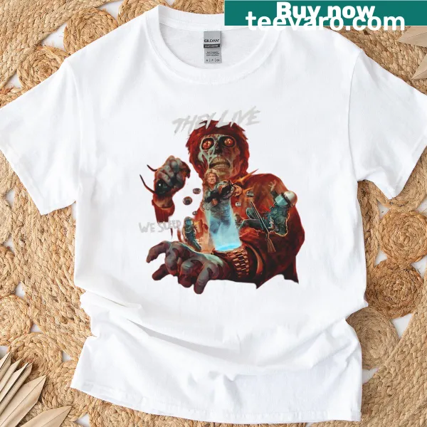 Vintage-style Horror Ghost T-shirt inspired by 80s monster films