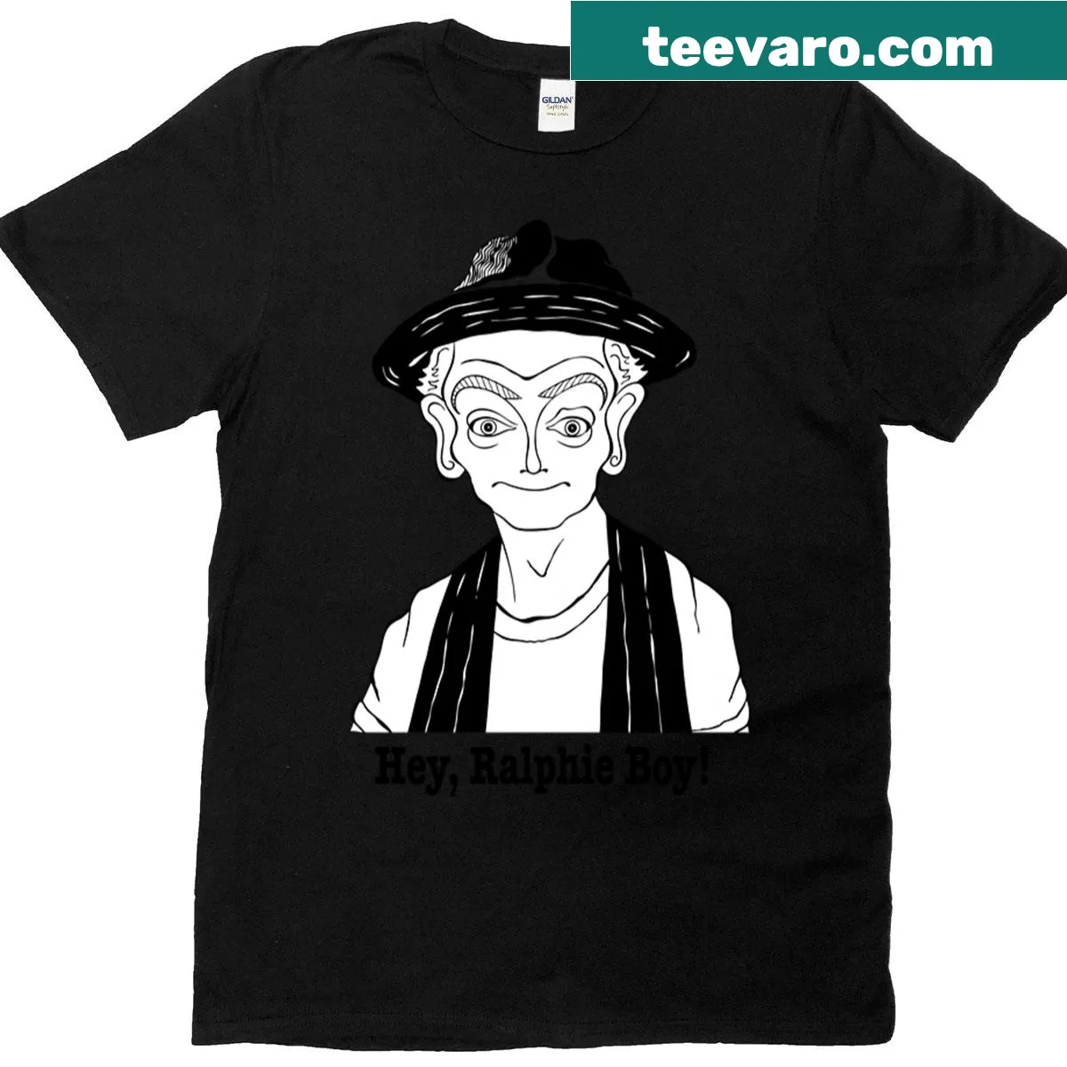 Oversized T-shirt featuring a playful fan art design of Mr. T from The A-Team. — on a men's t-shirt