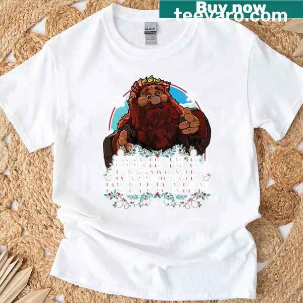 Muppet Christmas Carol T-shirt with iconic holiday phrase in typography