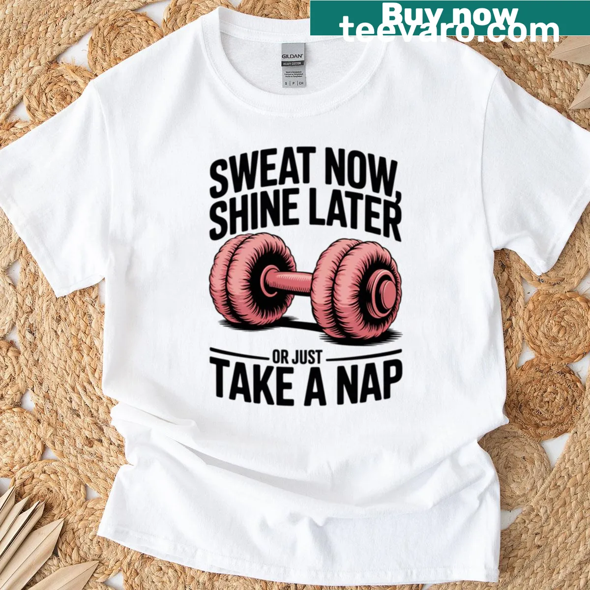 Playful T-shirt with 'Nap Or Gains' text — on a men's t-shirt