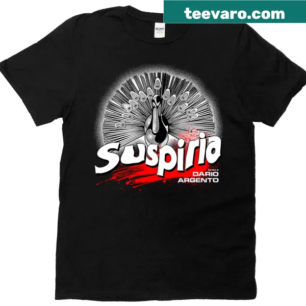 Vintage horror movie-themed t-shirt with a distressed retro graphic
