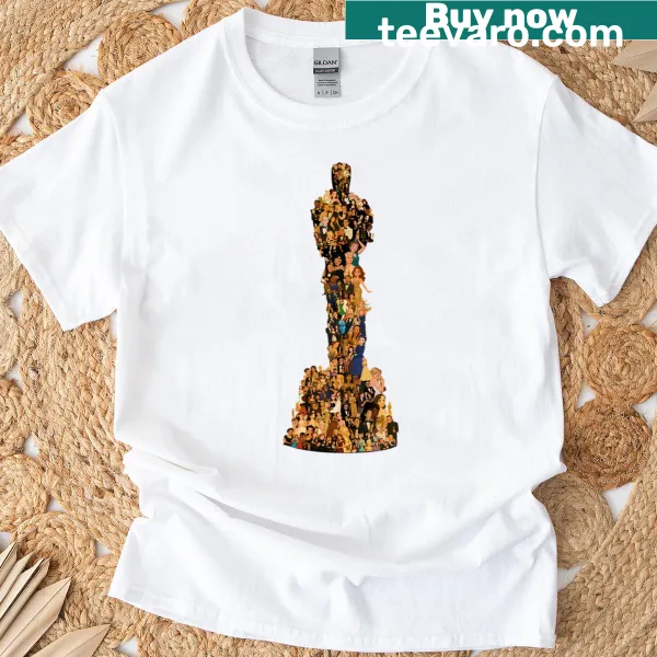 Oscar Club t-shirt celebrating film awards with cinematic symbols
