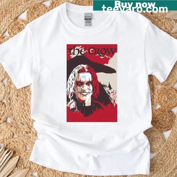 Vintage gothic horror t-shirt with playful graphic referencing classic films