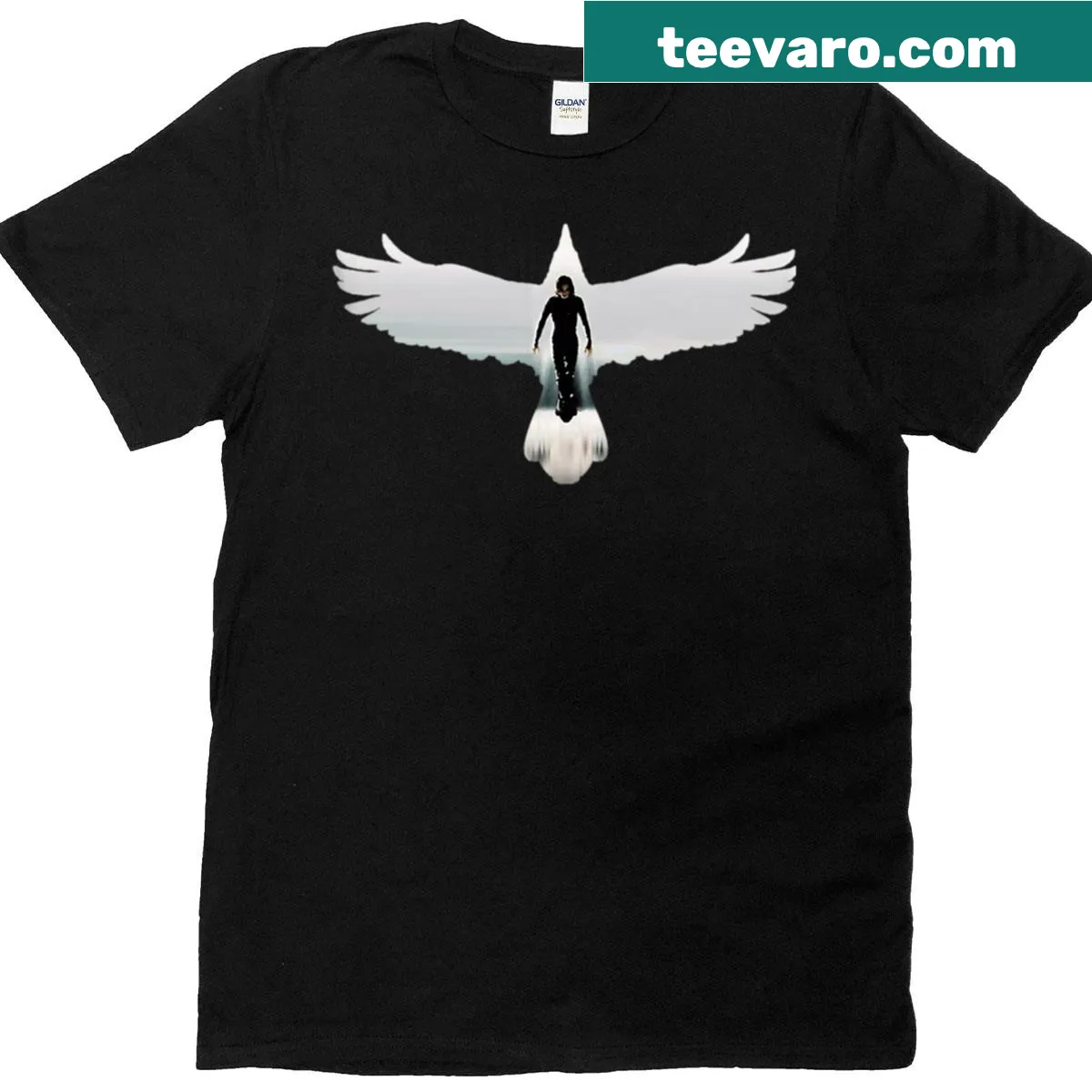 Funny vintage horror movie T-shirt with a gothic design — on a men's t-shirt