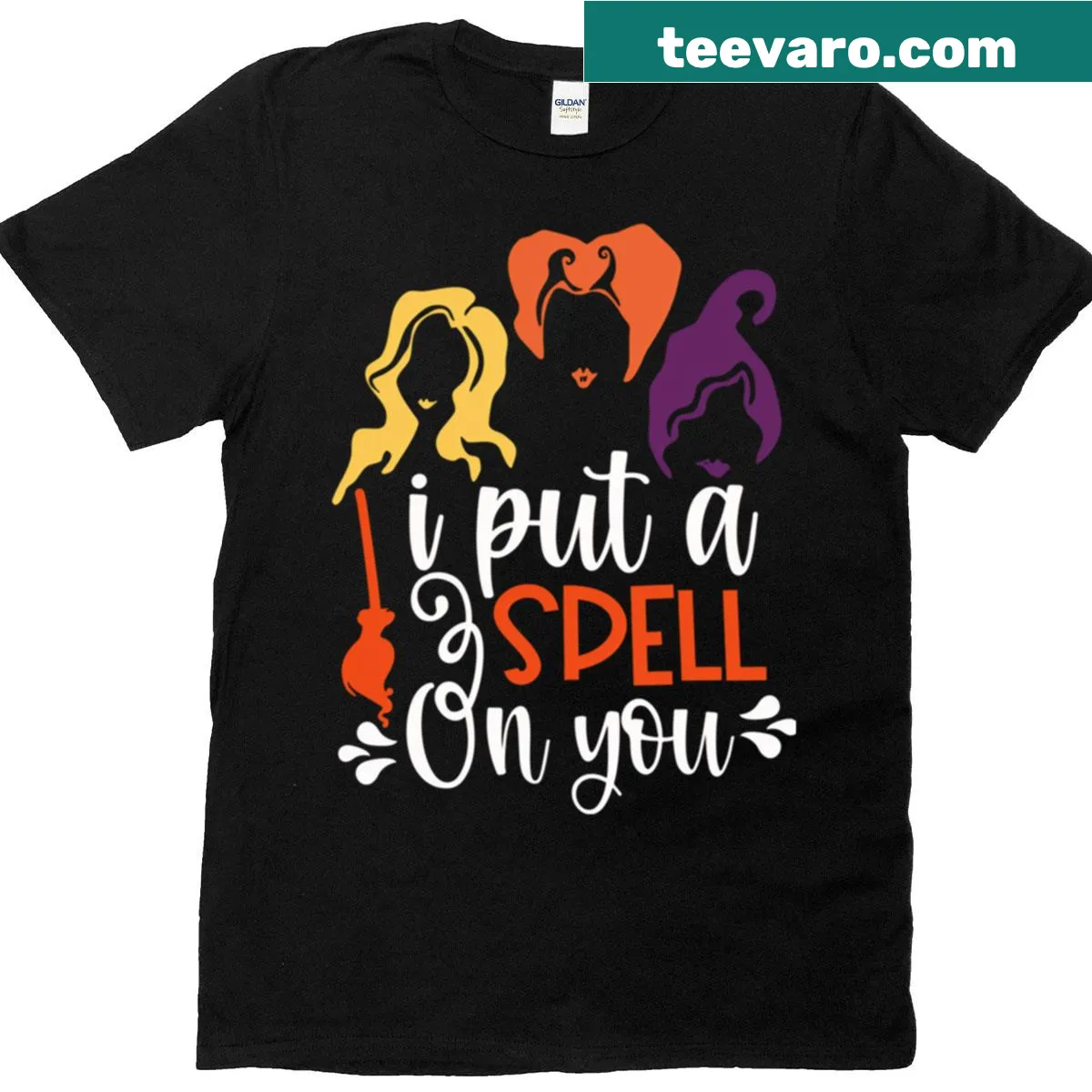 Vintage T-shirt featuring 90s witches and magic humor — on a men's t-shirt