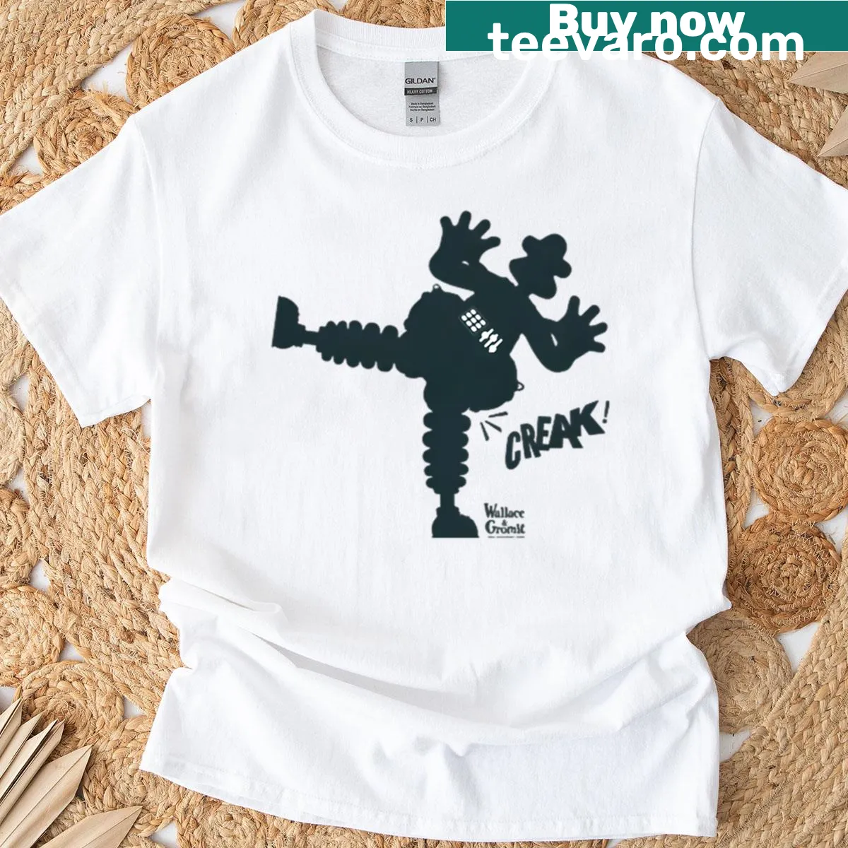Retro cartoon character graphic from 90s TV shows on t-shirt — on a men's t-shirt