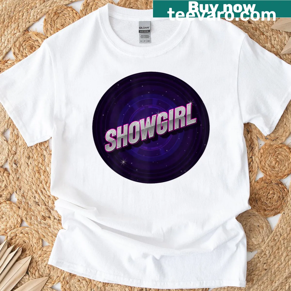 Retro design celebrating disco and showgirl culture — on a men's t-shirt