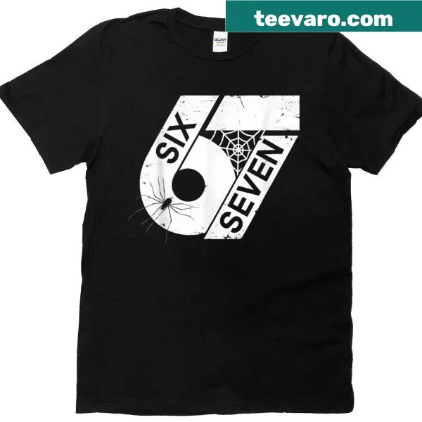 Funny Six Seven meme design on Halloween costume t-shirt