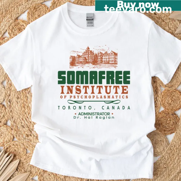 Graphic design of Somafree Institute of Psychoplasmatics from The Brood movie