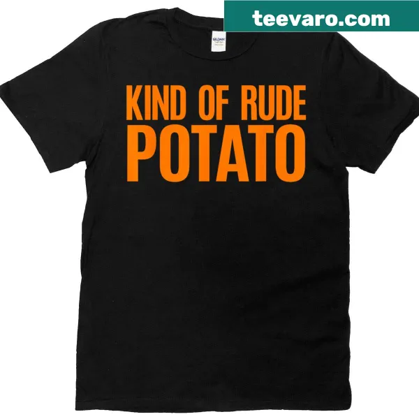 Funny Thanksgiving couples t-shirt featuring sweet and rude cartoon potatoes