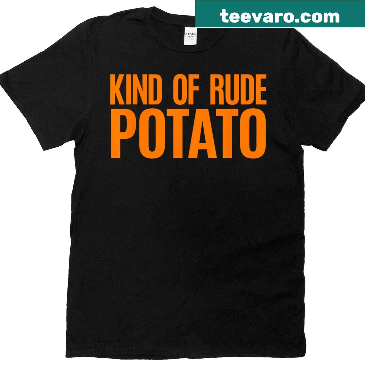 Funny Thanksgiving couples t-shirt featuring sweet and rude cartoon potatoes — on a men's t-shirt
