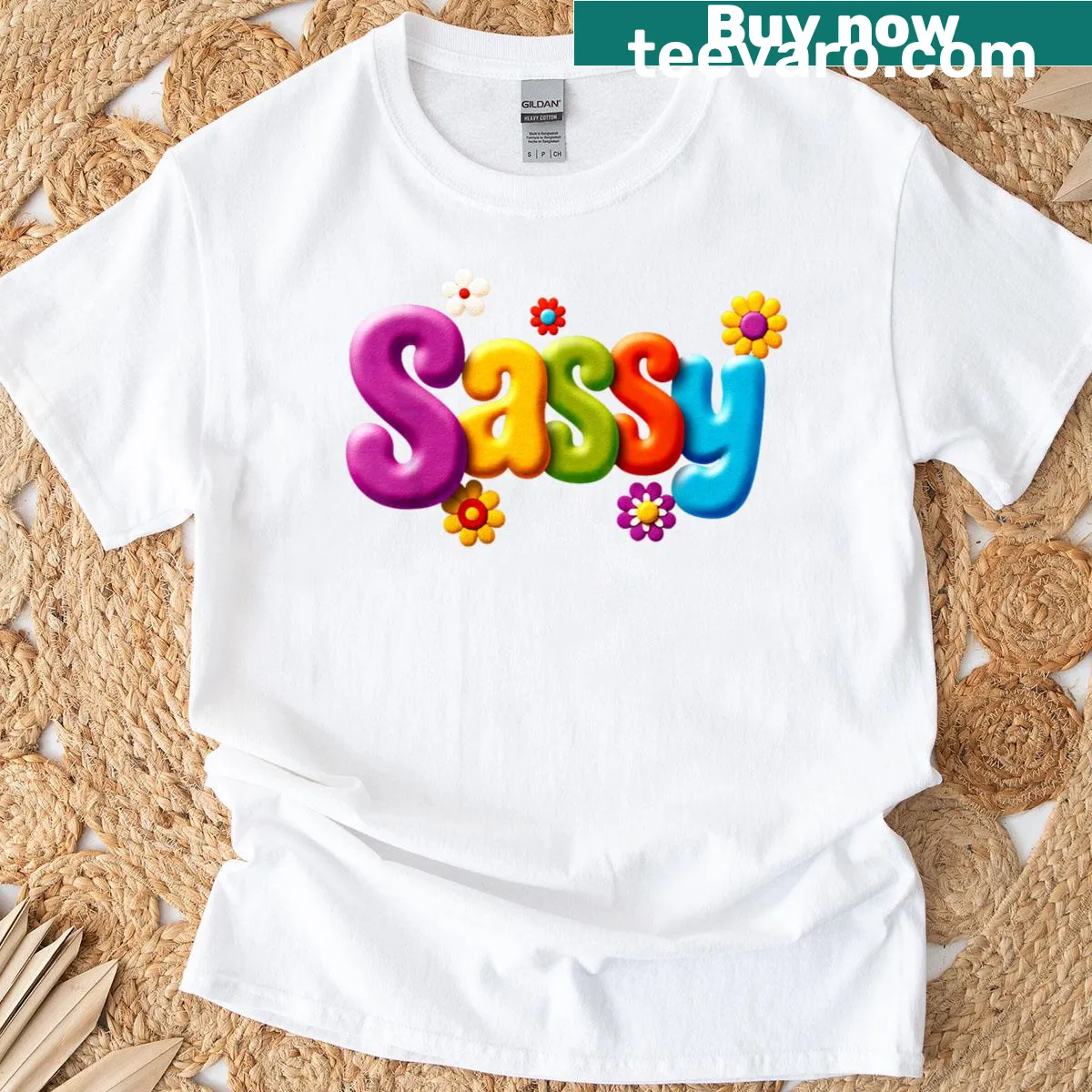 Cute sweet sassy graphic t-shirt for girls — on a men's t-shirt