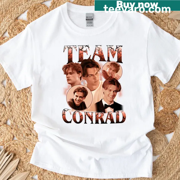 Retro bootleg t-shirt for Team Conrad with vintage graphics