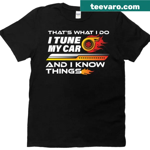 Statement t-shirt for car enthusiasts with tuning motif