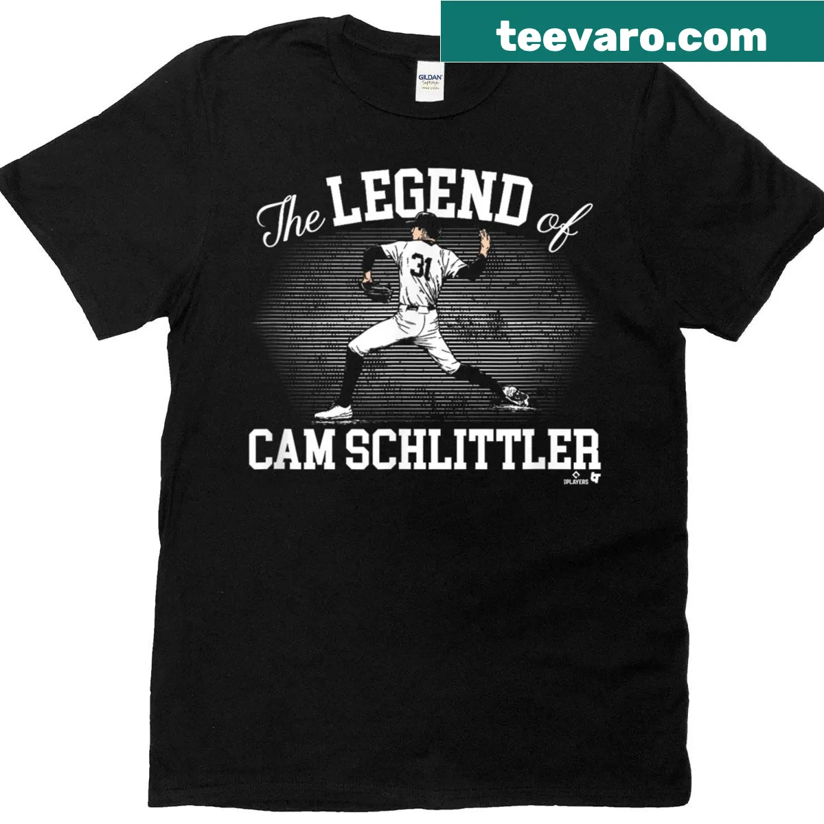 Tribute t-shirt for New York baseball player Cam Schlittler — on a men's t-shirt