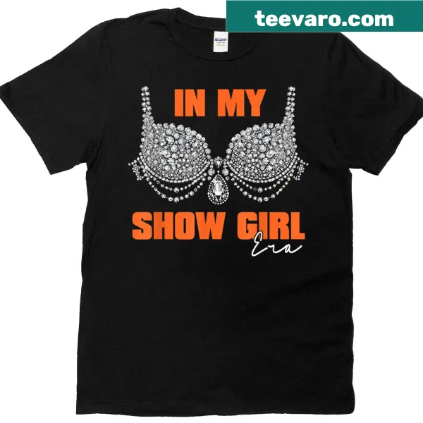 Illustrative T-shirt celebrating the life of a showgirl