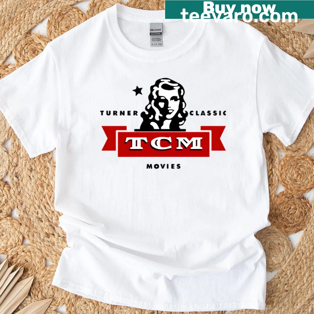 Vintage style t-shirt referencing classic Turner movies — on a men's t-shirt