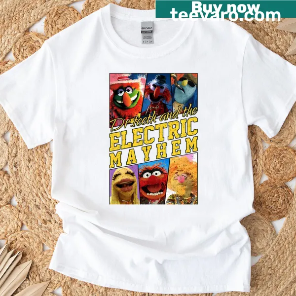 Vintage T-shirt featuring puppet comedy movie designs.