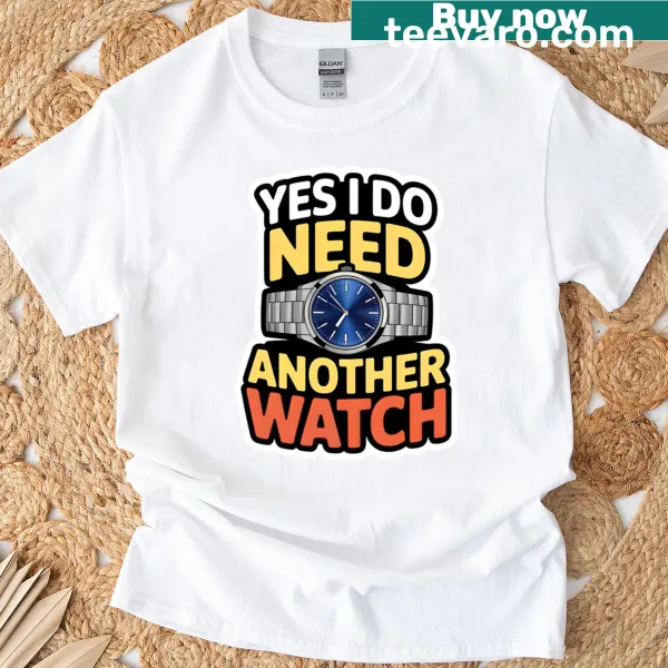 Watch collector themed t-shirt with illustrative design
