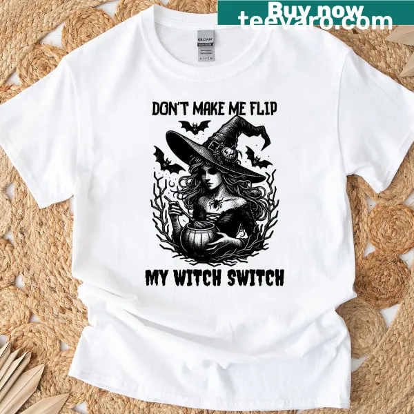 Witch-themed t-shirt designed for Halloween celebrations