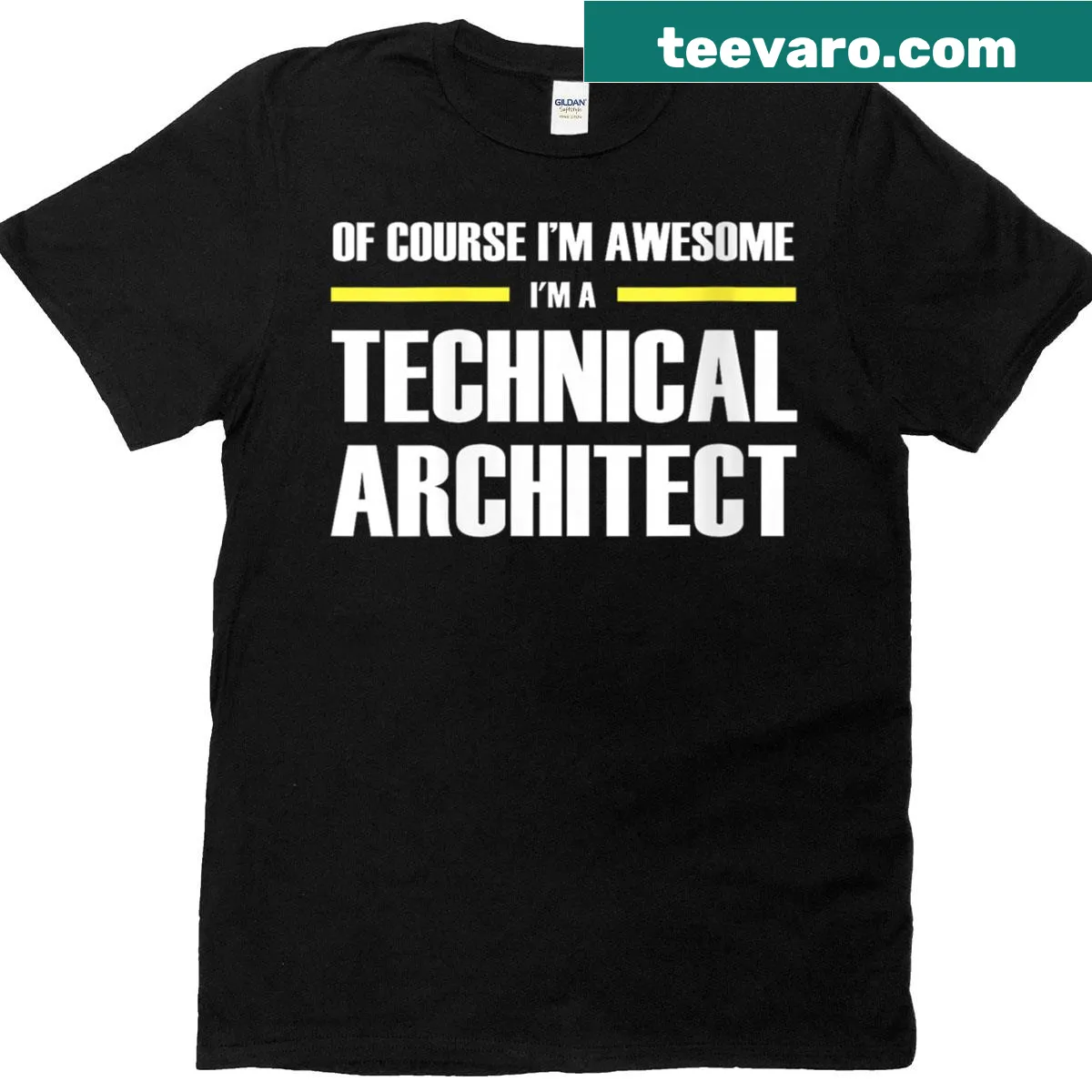 Graphic celebrating technical architects on a t-shirt — on a men's t-shirt
