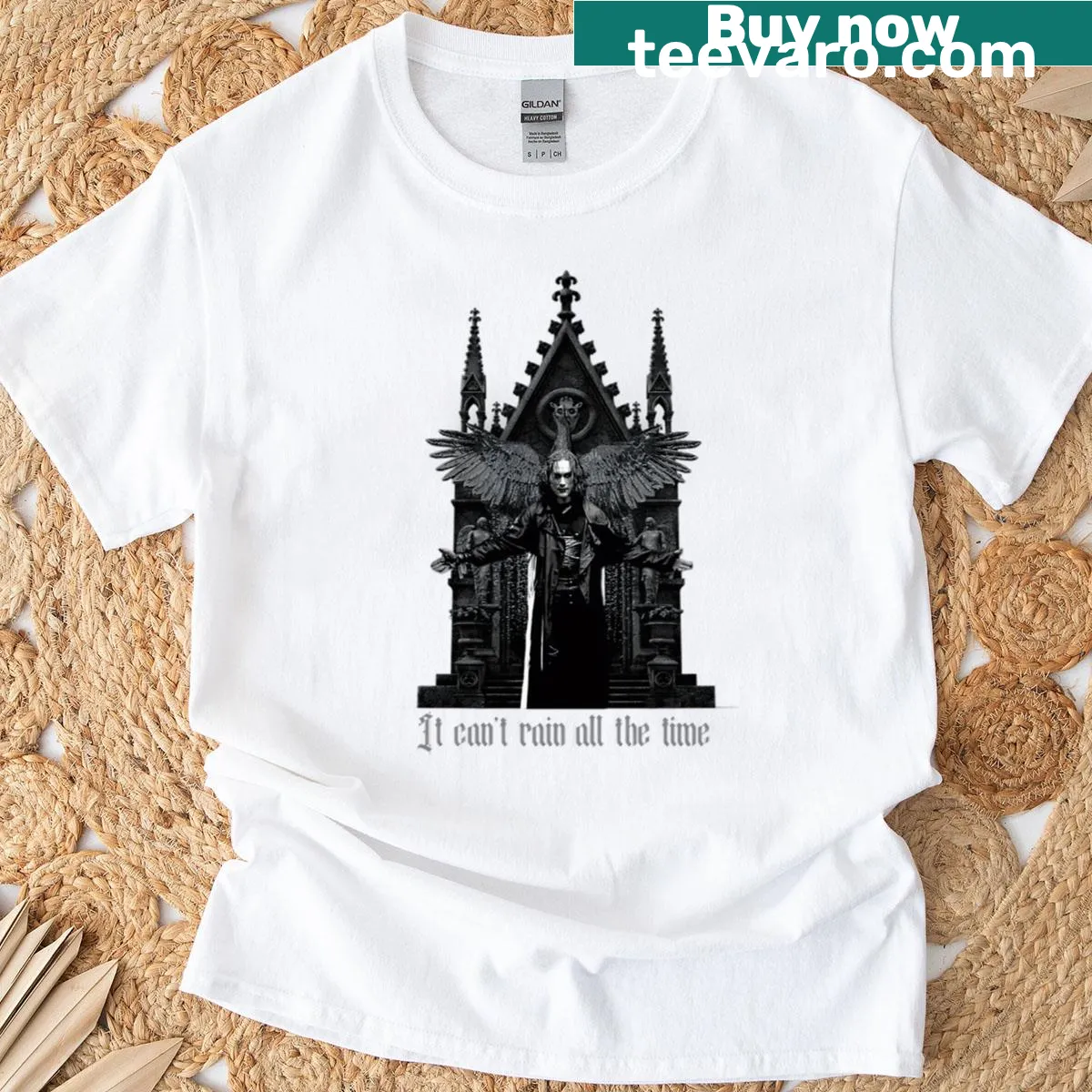 Vintage-style T-shirt celebrating classic horror films — on a men's t-shirt