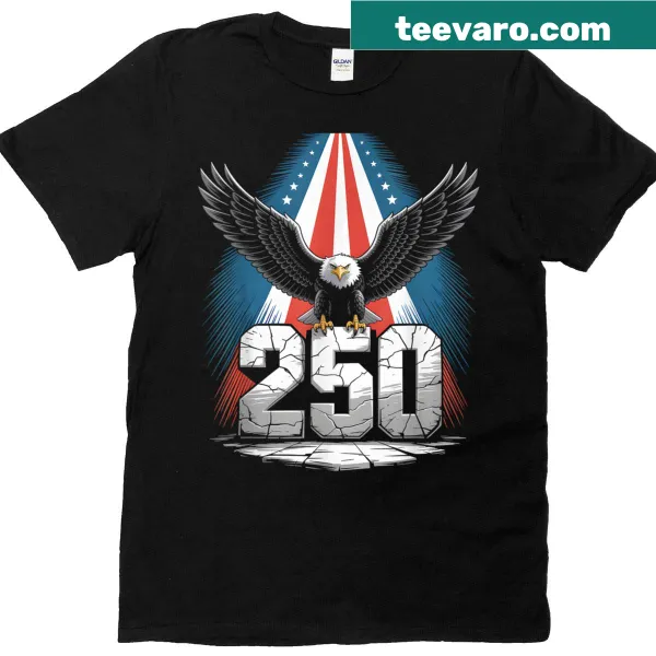 Patriotic T-shirt with 1776-2026 design
