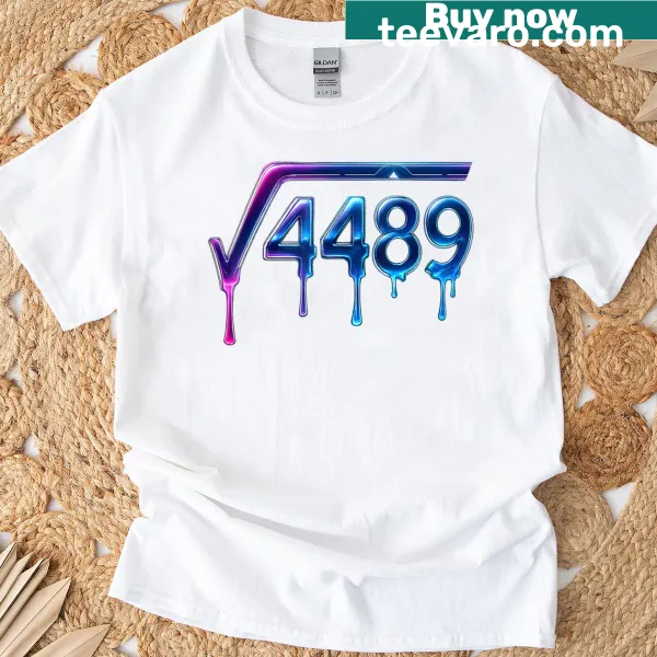 Ice cream drip t-shirt with math slang for teachers and students.