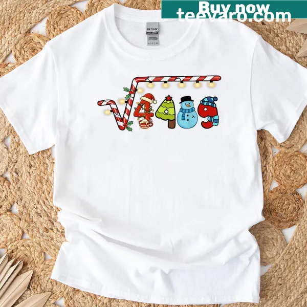 Humorous T-shirt for math teachers with meme-inspired text