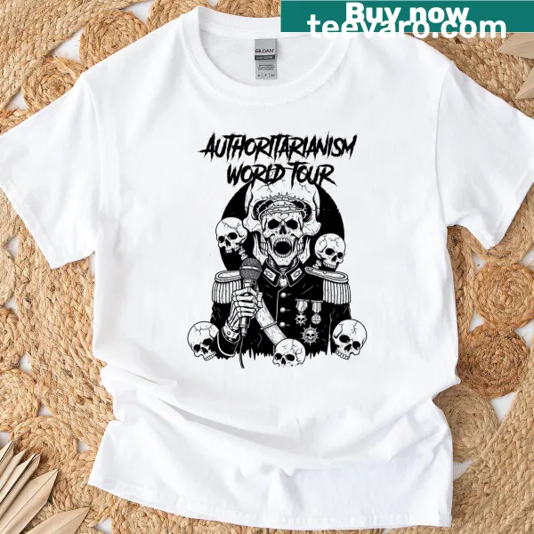 Illustrative skull design with punk elements on a t-shirt