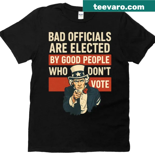 T-shirt with the phrase about voting and civic duty