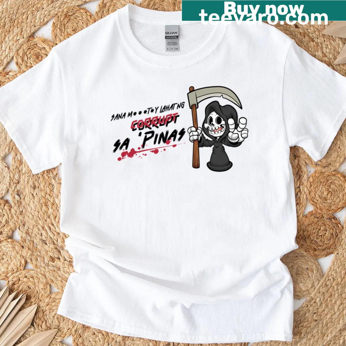 Funny oversized t-shirt with a birthday wish for change — on a men's t-shirt
