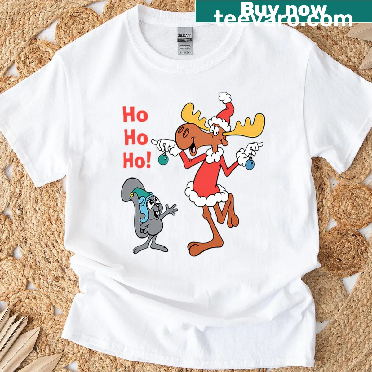 Retro cartoon meme t-shirt celebrating 90s films with playful design. — on a men's t-shirt