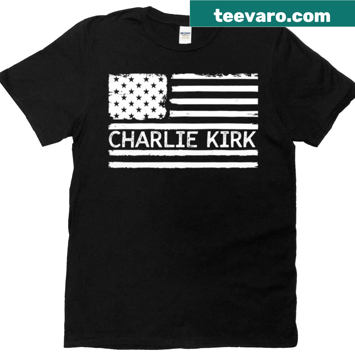 Patriotic T-shirt with freedom message and USA theme — on a men's t-shirt